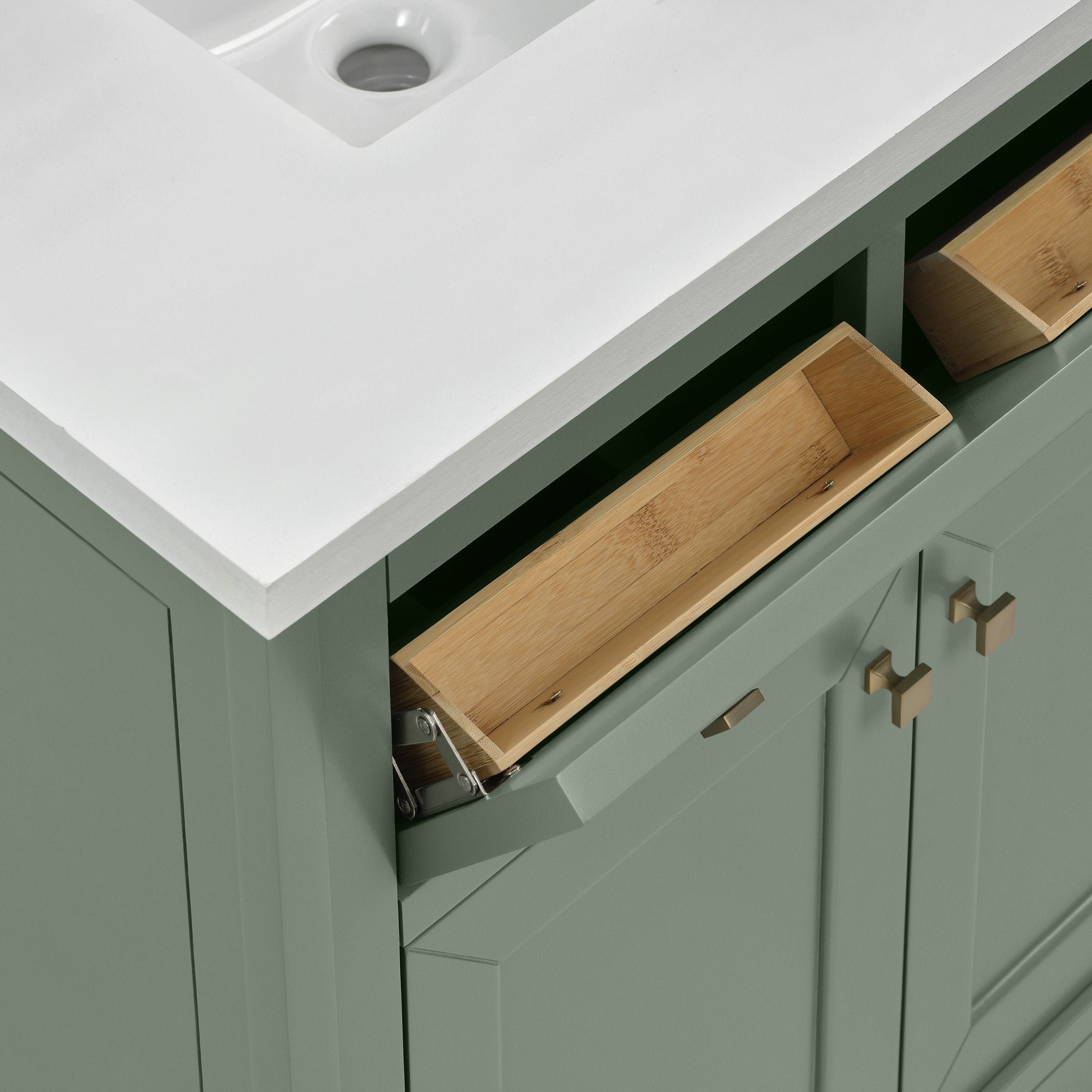 James Martin Chicago 30" Single Bathroom Vanity, Smokey Celadon, view 22