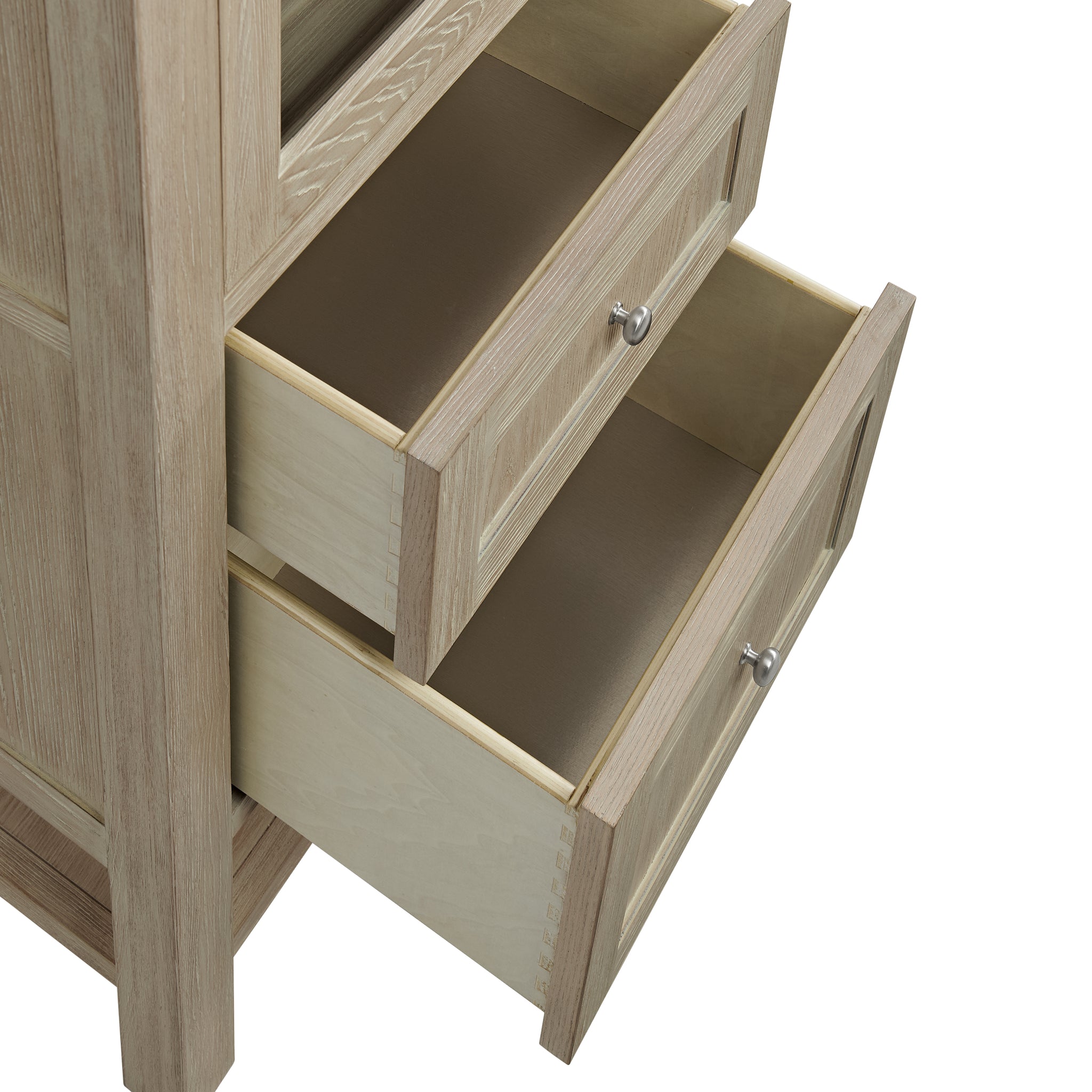 James Martin Breckenridge Linen Cabinet, Whitewashed Oak, view 13