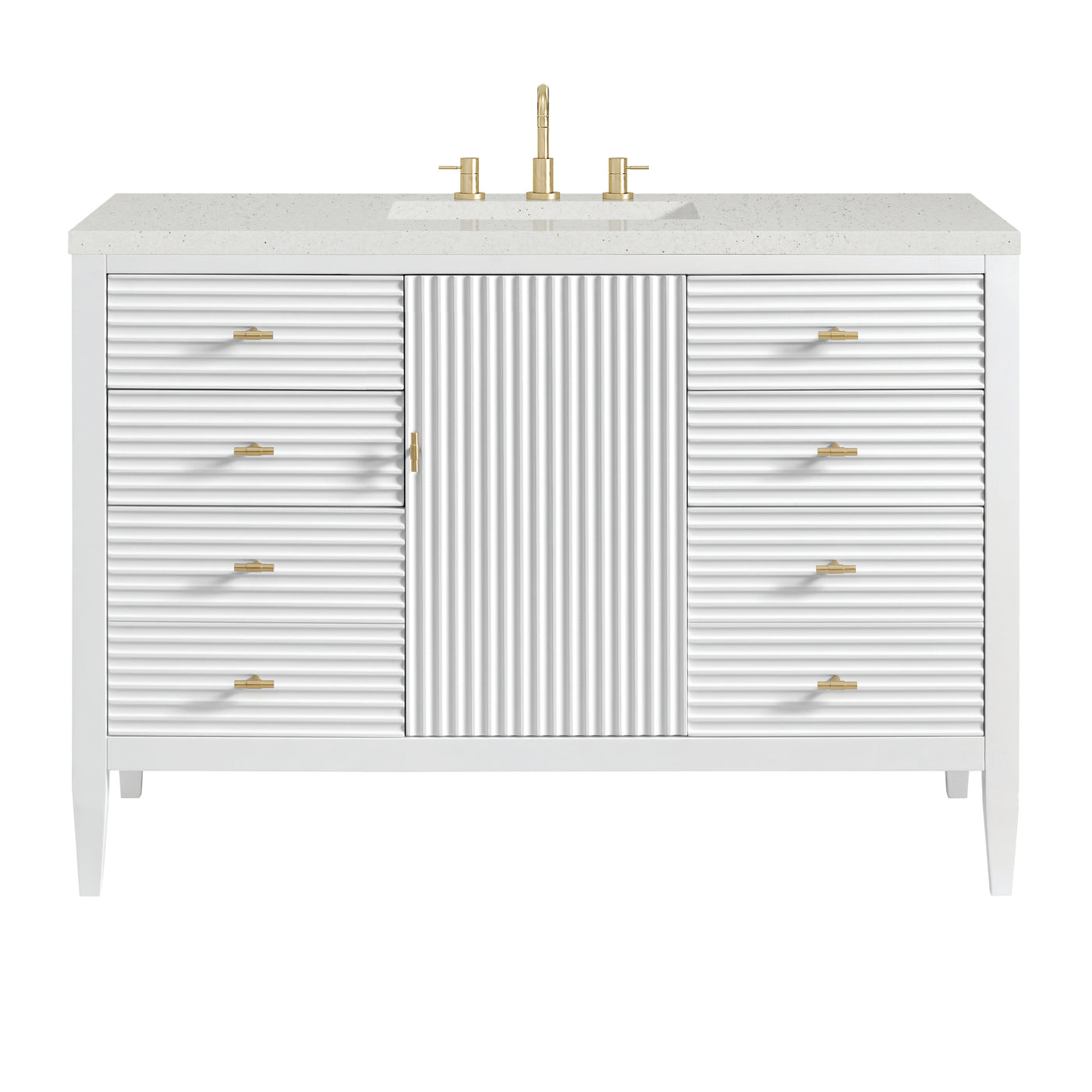 James Martin Myrrin 48" Single Bathroom Vanity, Bright White, view 27