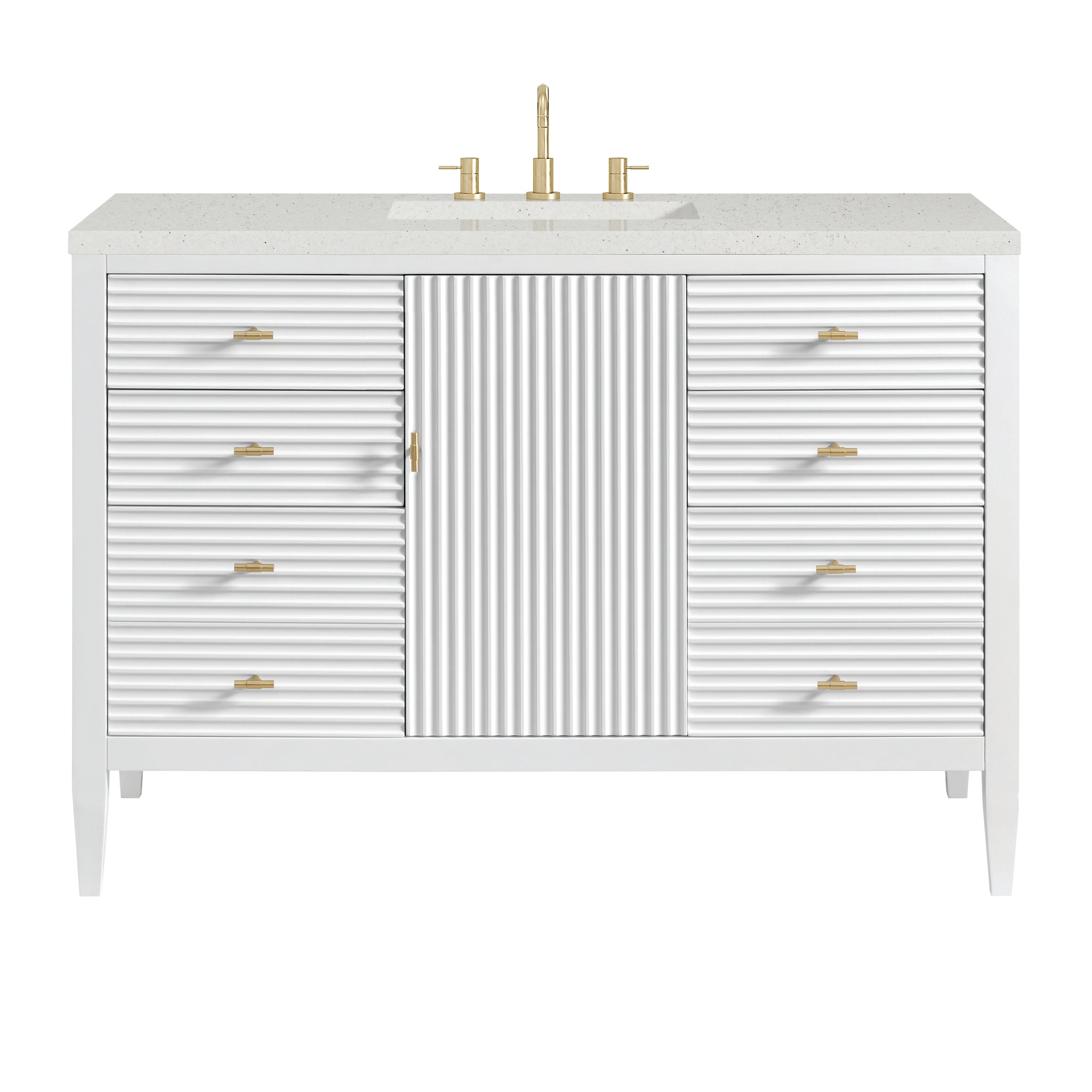 James Martin Myrrin 48" Single Bathroom Vanity, Bright White, view 27
