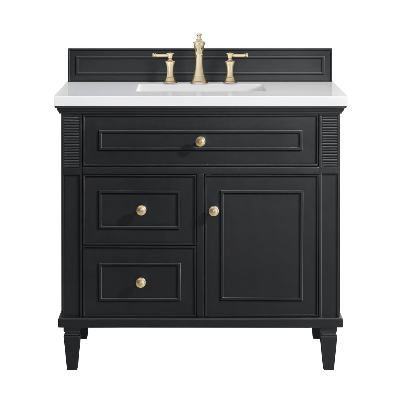James Martin Lorelai 36" Single Bathroom Vanity, Black Onyx, view 29