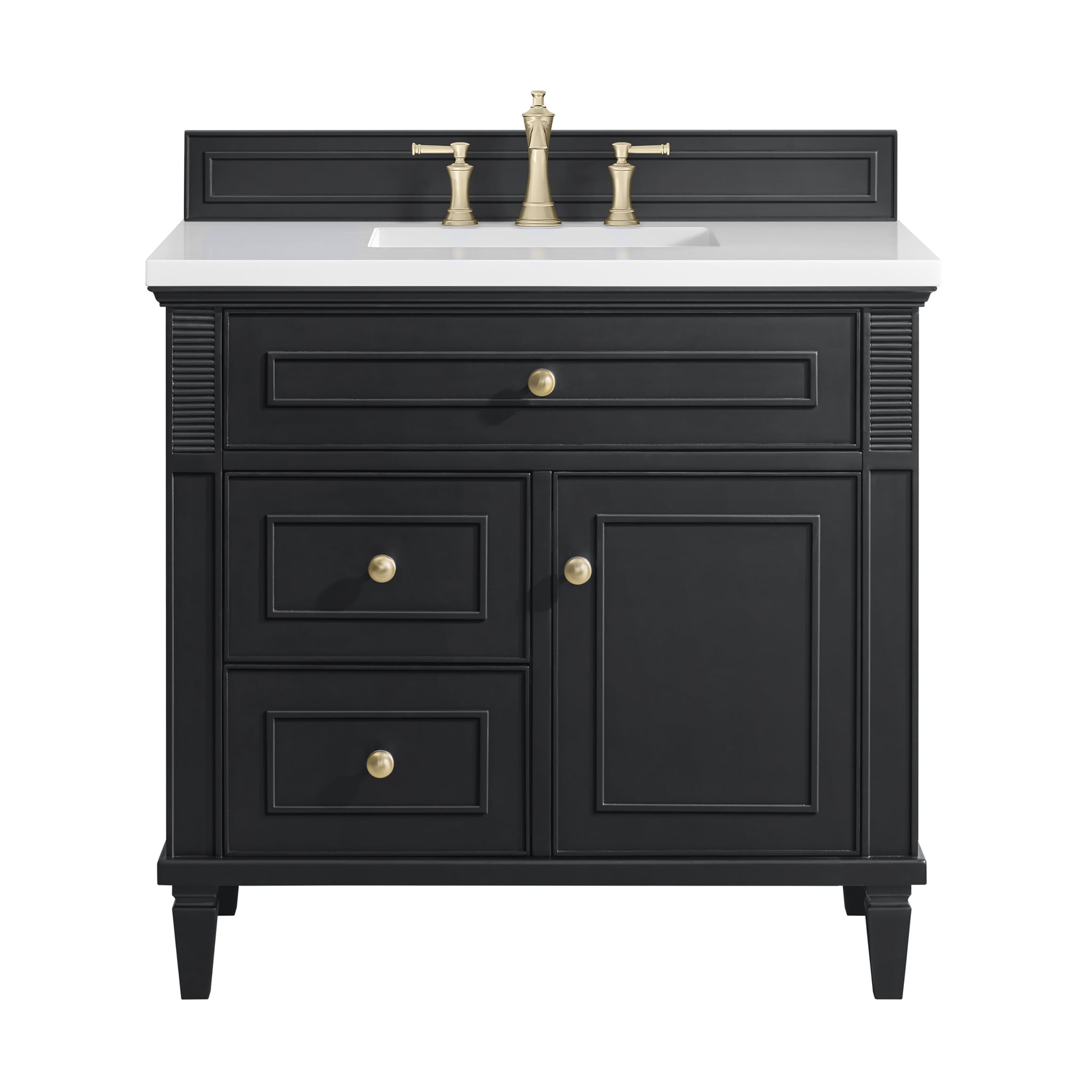 James Martin Lorelai 36" Single Bathroom Vanity, Black Onyx, view 29