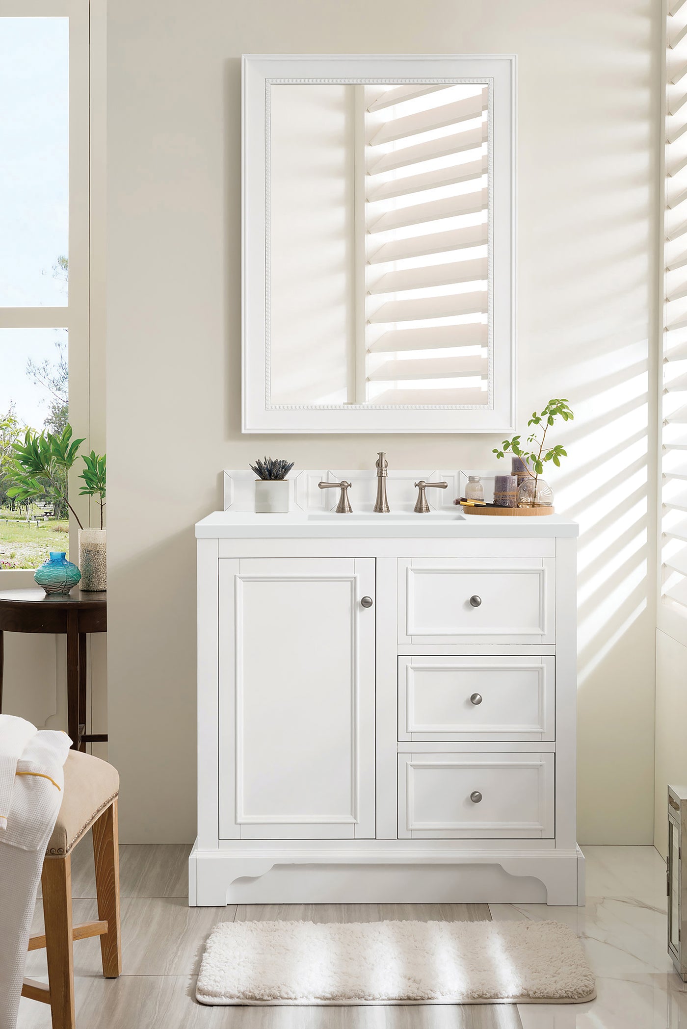 James Martin De Soto 36" Single Bathroom Vanity, Bright White, view 21