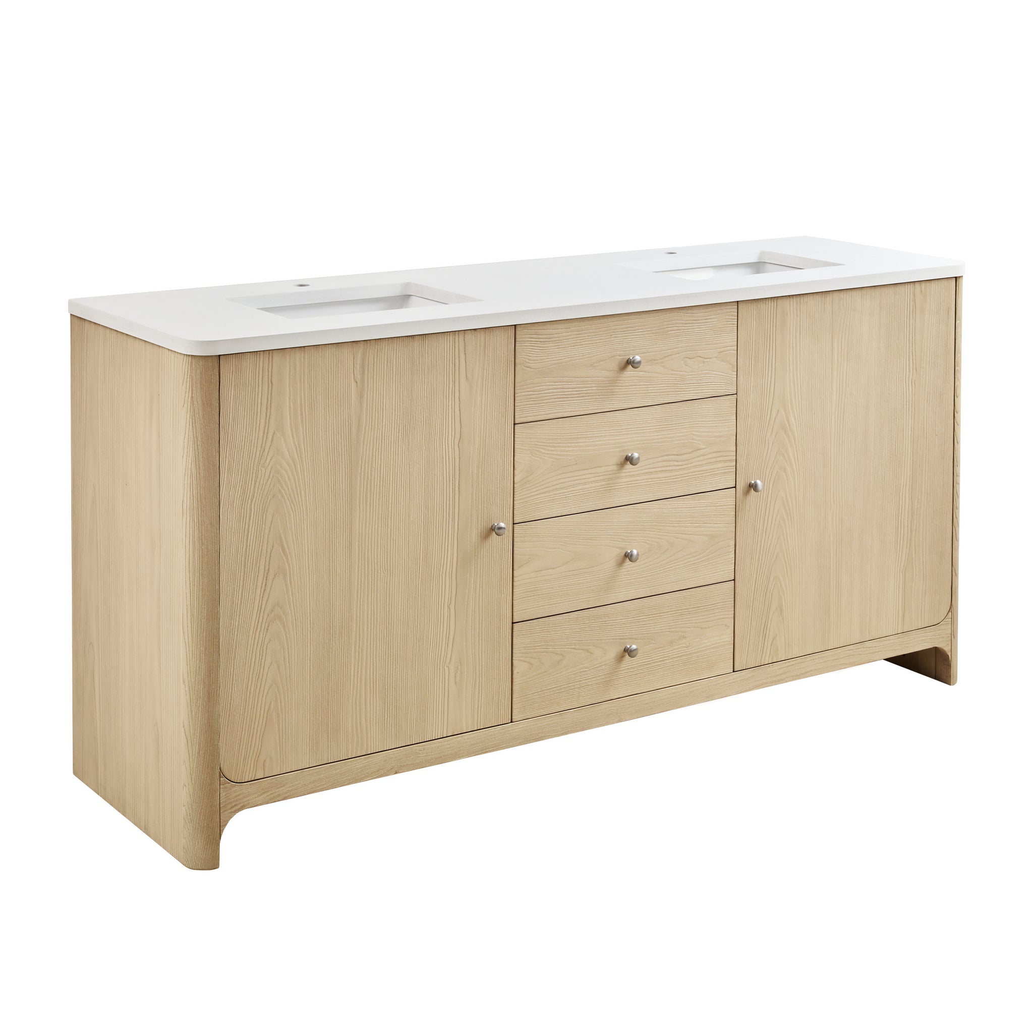 James Martin Gracyn 72" Double Bathroom Vanity, Coastal Driftwood, view 22