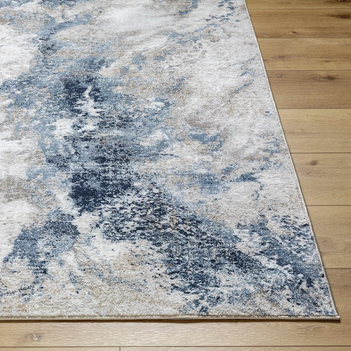 Napierville Blue Marble Rug, detail 2