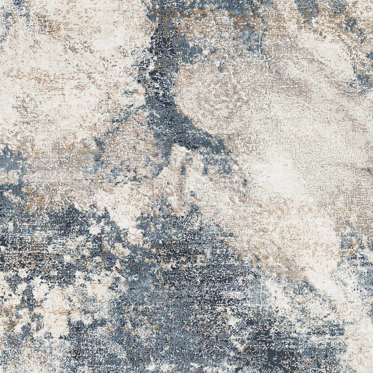 Napierville Blue Marble Rug, sample swatch