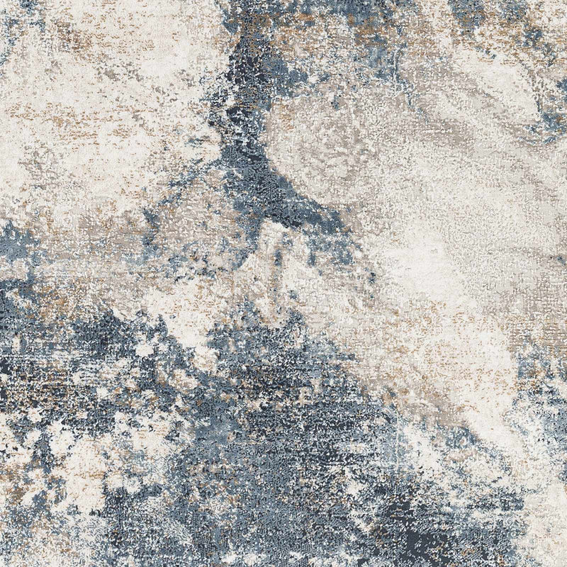 Napierville Blue Marble Rug by Boutique Rugs