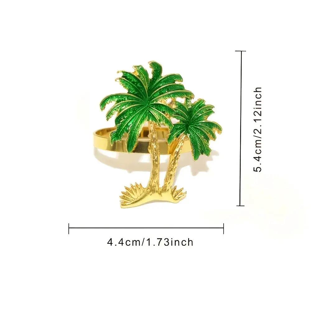 Napkin Rings - Hawaiian Coconut Tree Wooden Set by House Of Avana