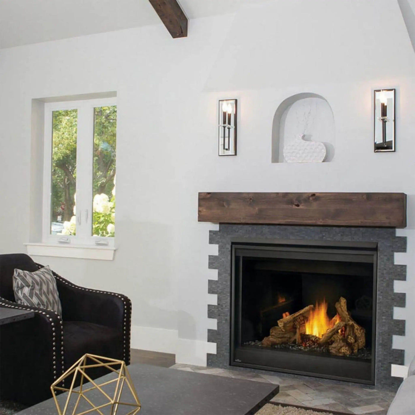 Napoleon Ascent 42 42-Inch Direct Vent Electronic Ignition Fireplace With Back-Up Control System [B42N/PTRE] (SAK96214) by SAKSBY WHOLESALE