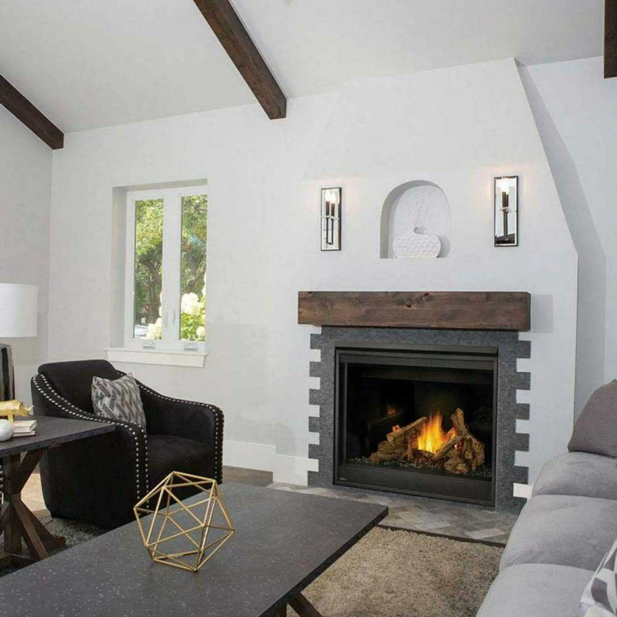 Napoleon Ascent 42 Direct Vent Millivolt Ignition Propane Gas Fireplace [B42N/PTR] (SAK91456) by SAKSBY WHOLESALE