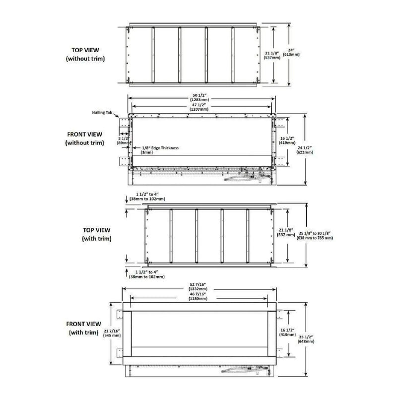 Napoleon Galaxy 48 50-Inch Outdoor Linear See-Thru Electronic Start Natural Gas Fireplace [GSS48STE] (SAK67432) by SAKSBY WHOLESALE