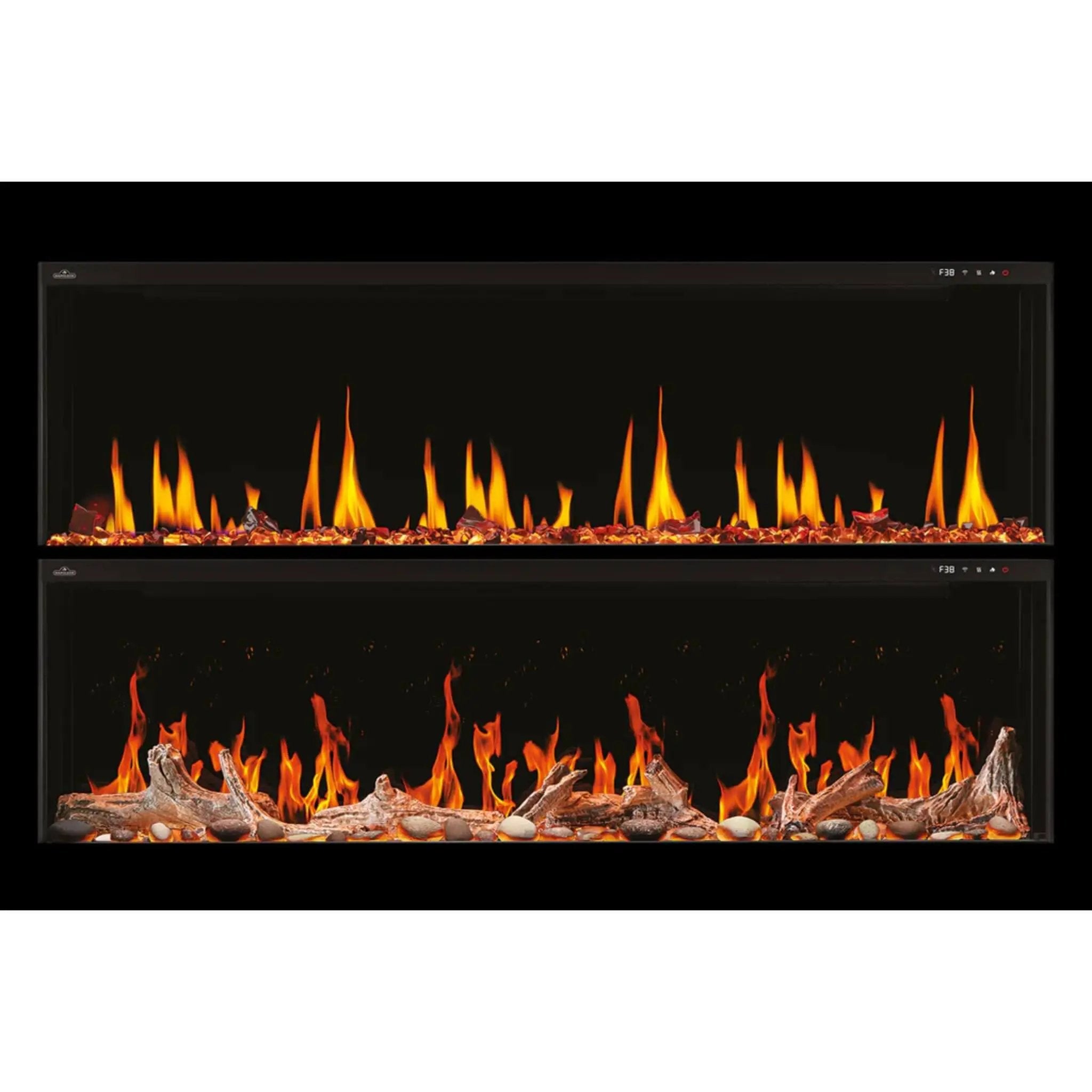 Napoleon Luminex 65-Inch LCD Built-In Electric Fireplace With Remote Control [NEFL65LCD-3SV] (SAK83665) by SAKSBY WHOLESALE
