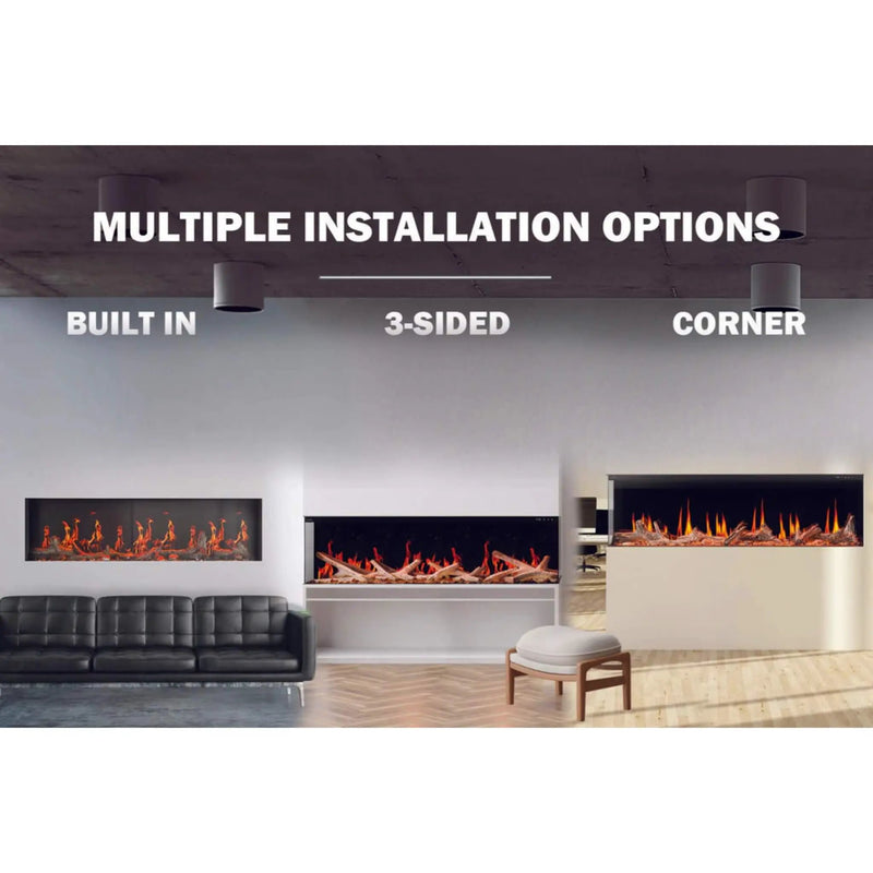 Napoleon Luminex 65-Inch LCD Built-In Electric Fireplace With Remote Control [NEFL65LCD-3SV] (SAK83665) by SAKSBY WHOLESALE