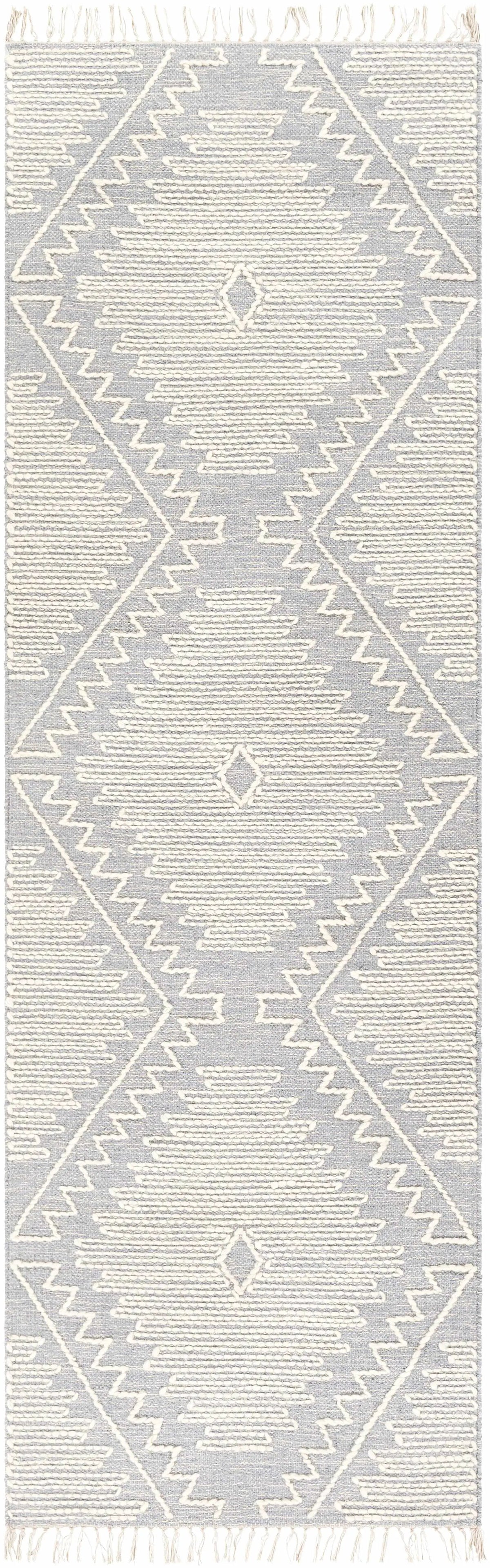 Naranjito Cream/Slate Trellis 2x3 Rug - Clearance, photo 3 of 11