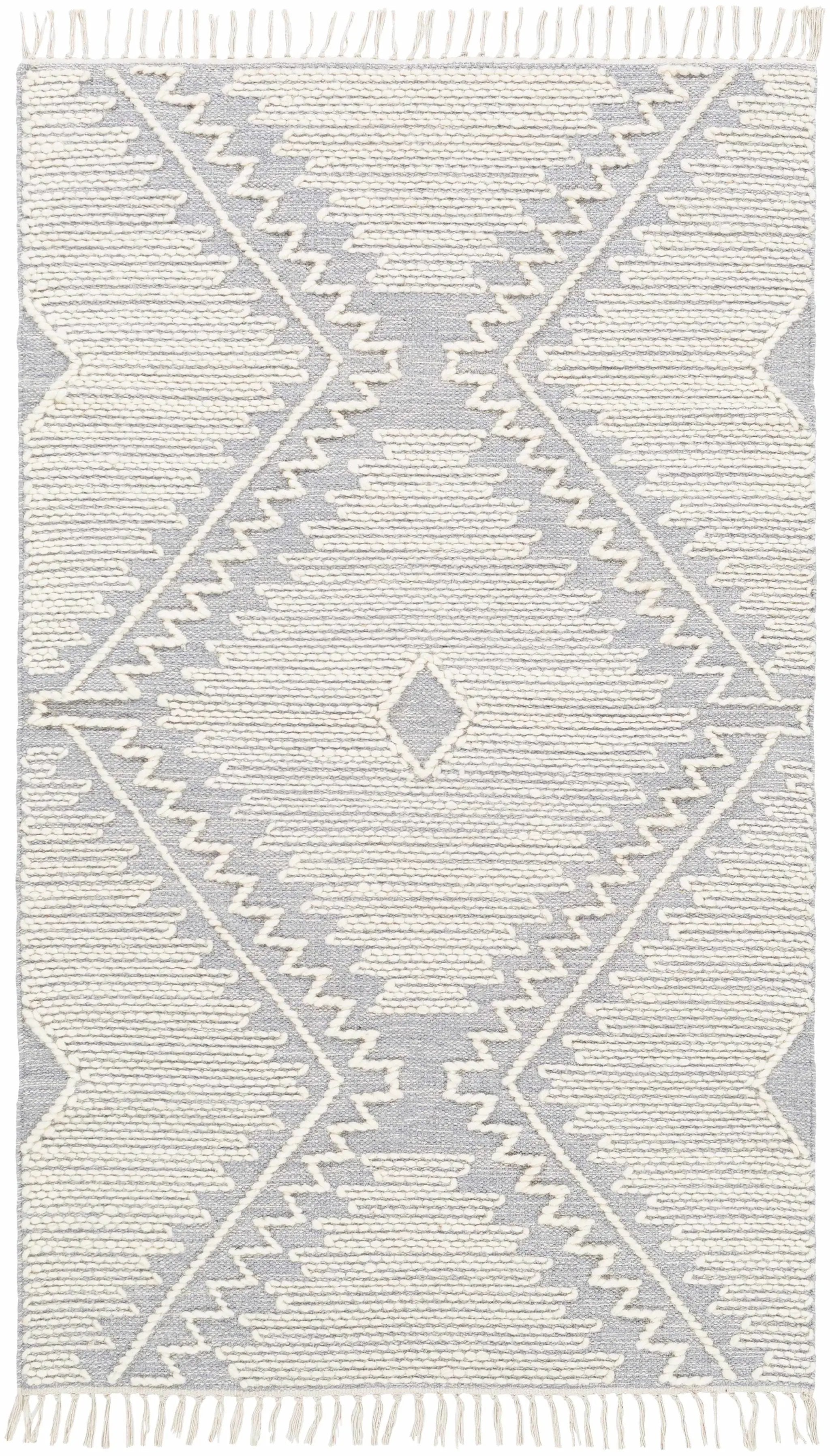 Naranjito Cream/Slate Trellis 2x3 Rug - Clearance by Boutique Rugs