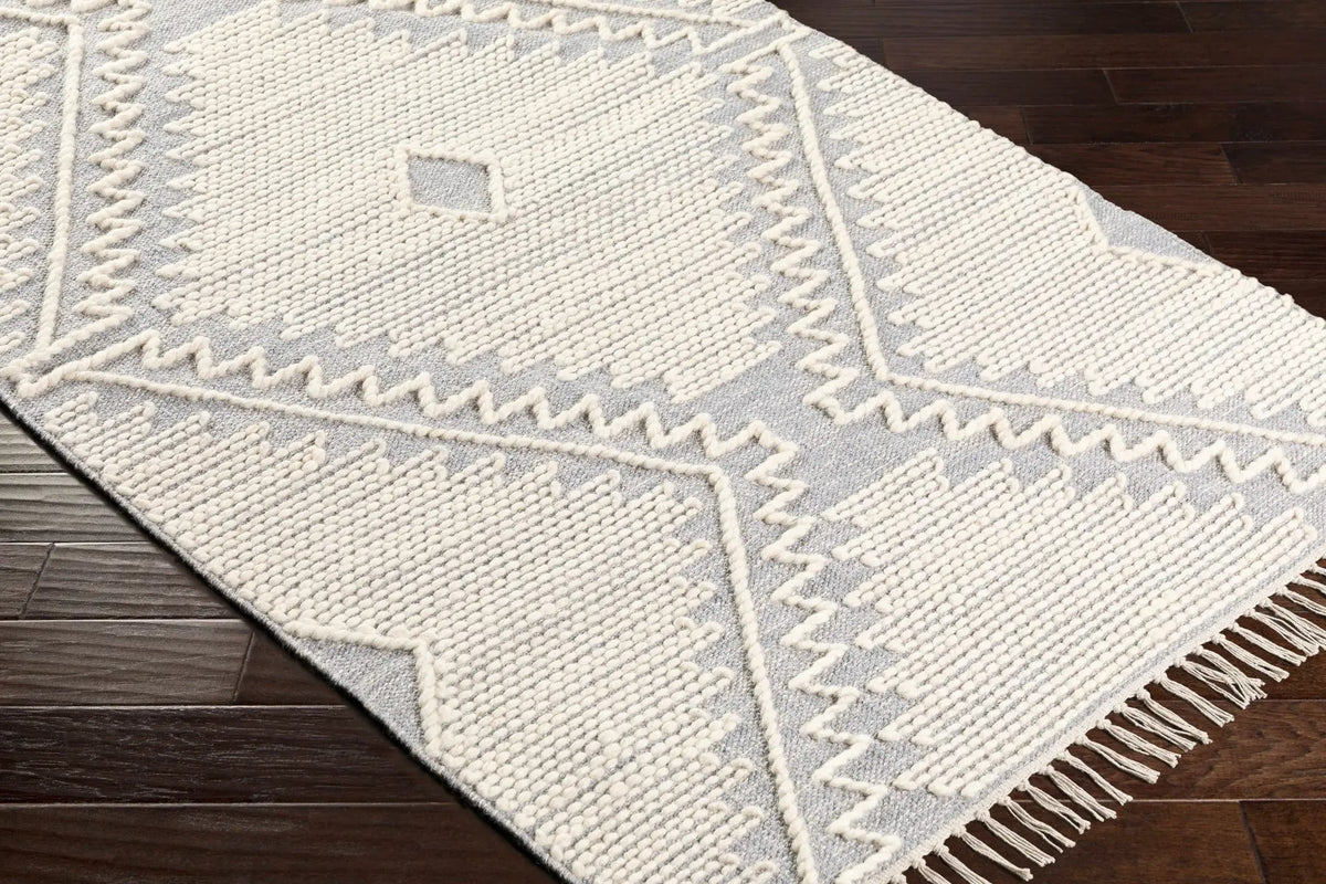 Naranjito Cream/Slate Trellis 2x3 Rug - Clearance, photo 9 of 11