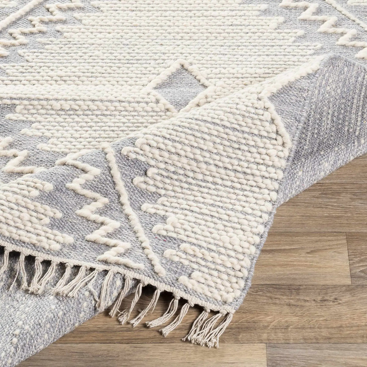 Naranjito Cream/Slate Trellis 2x3 Rug - Clearance, photo 8 of 11