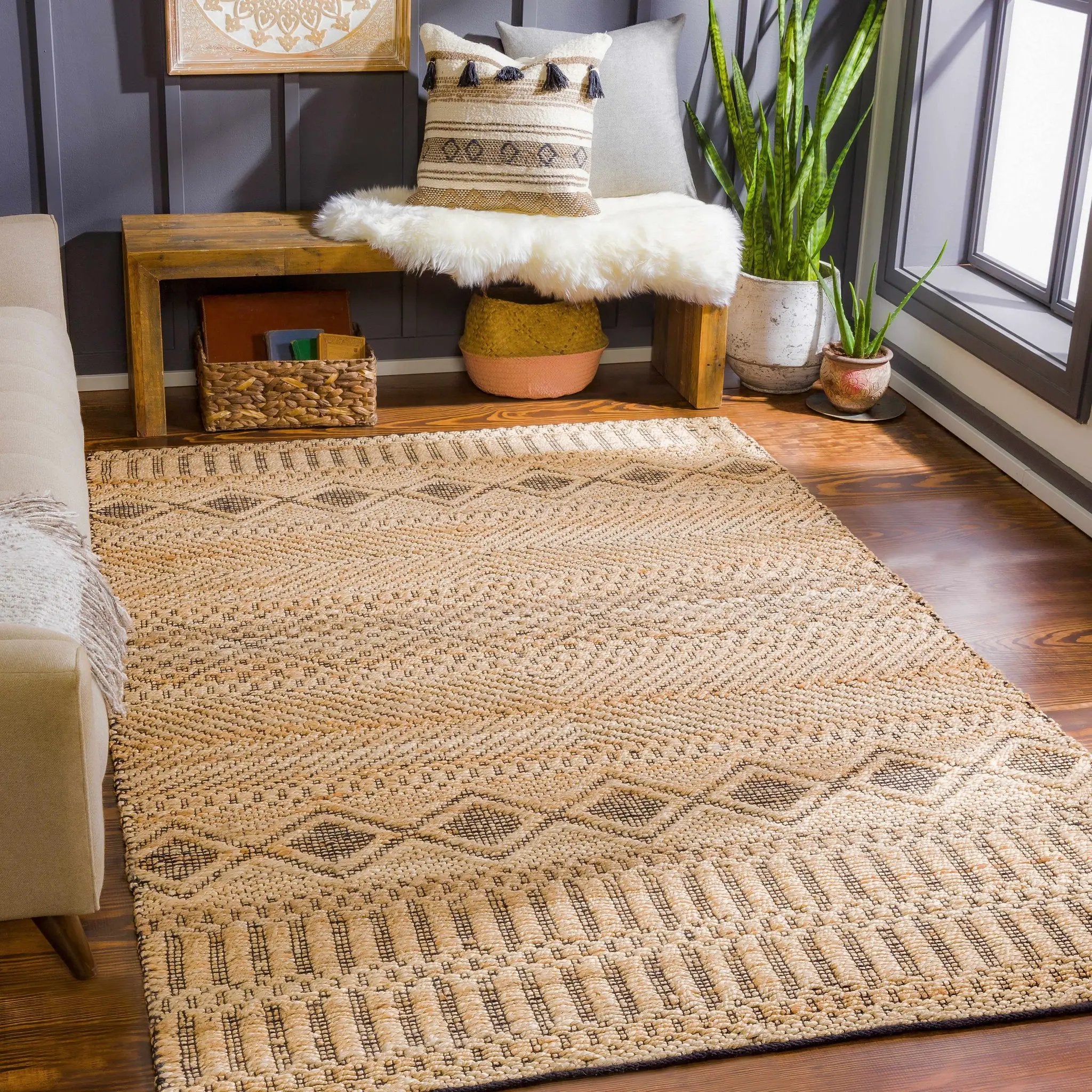 Nasugbu Jute Carpet - Clearance by Boutique Rugs