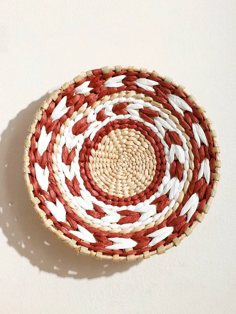 Natural Seagrass Handmade Wall Decor with Organic Texture by House Of Avana