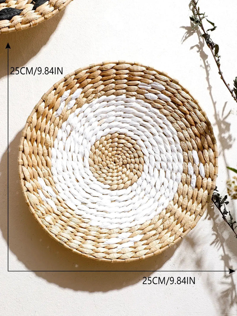 Natural Seagrass Handmade Wall Decor with Organic Texture by House Of Avana