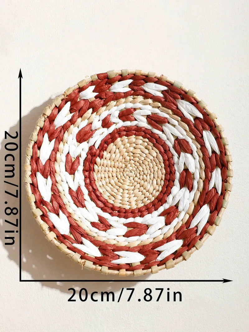 Natural Seagrass Handmade Wall Decor with Organic Texture by House Of Avana