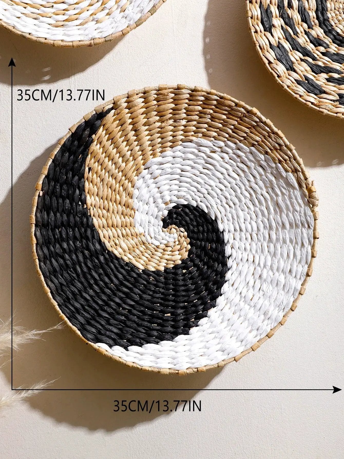 Natural Seagrass Handmade Wall Decor with Organic Texture by House Of Avana