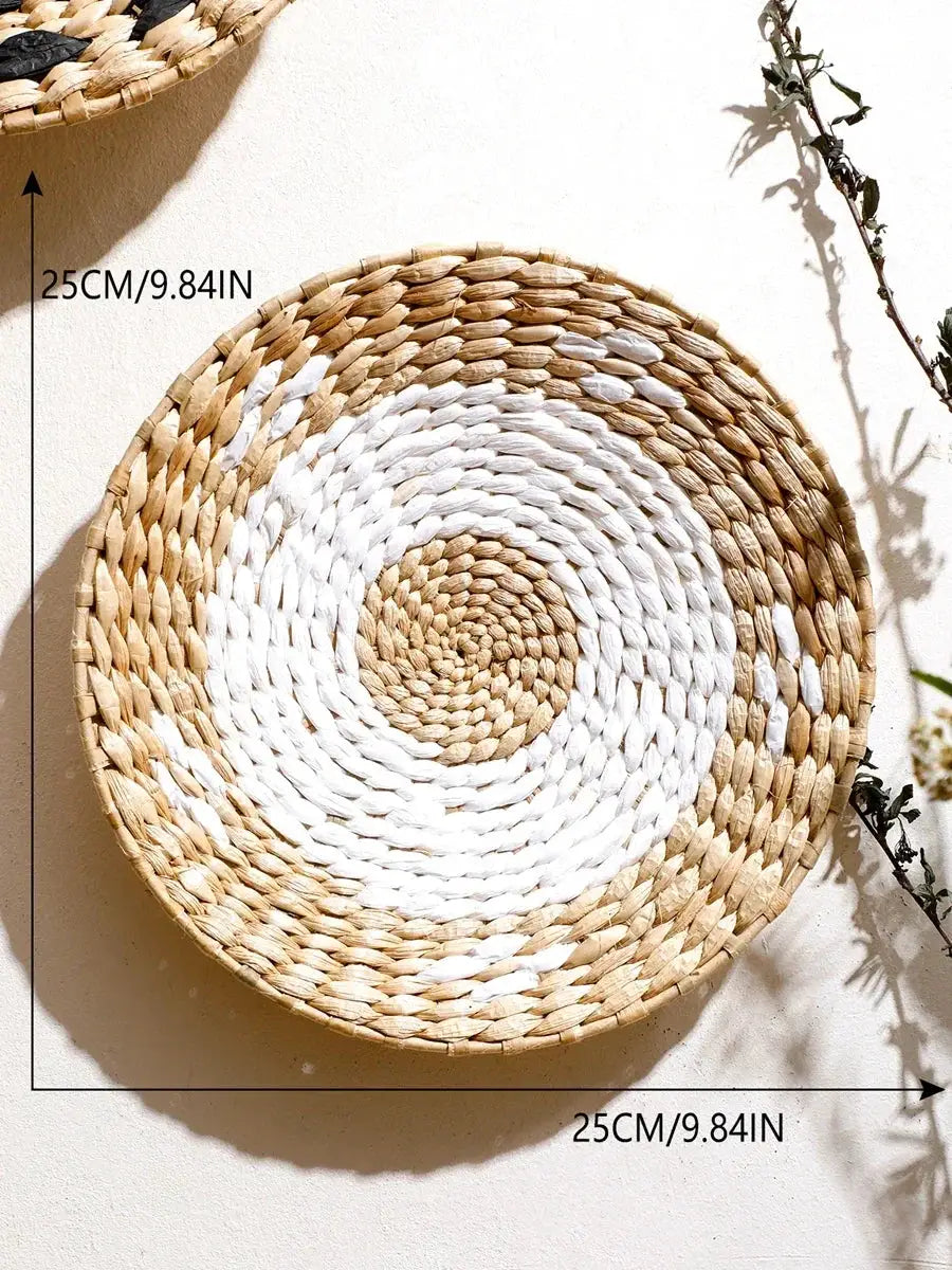 Natural Seagrass Handmade Wall Decor with Organic Texture by House Of Avana