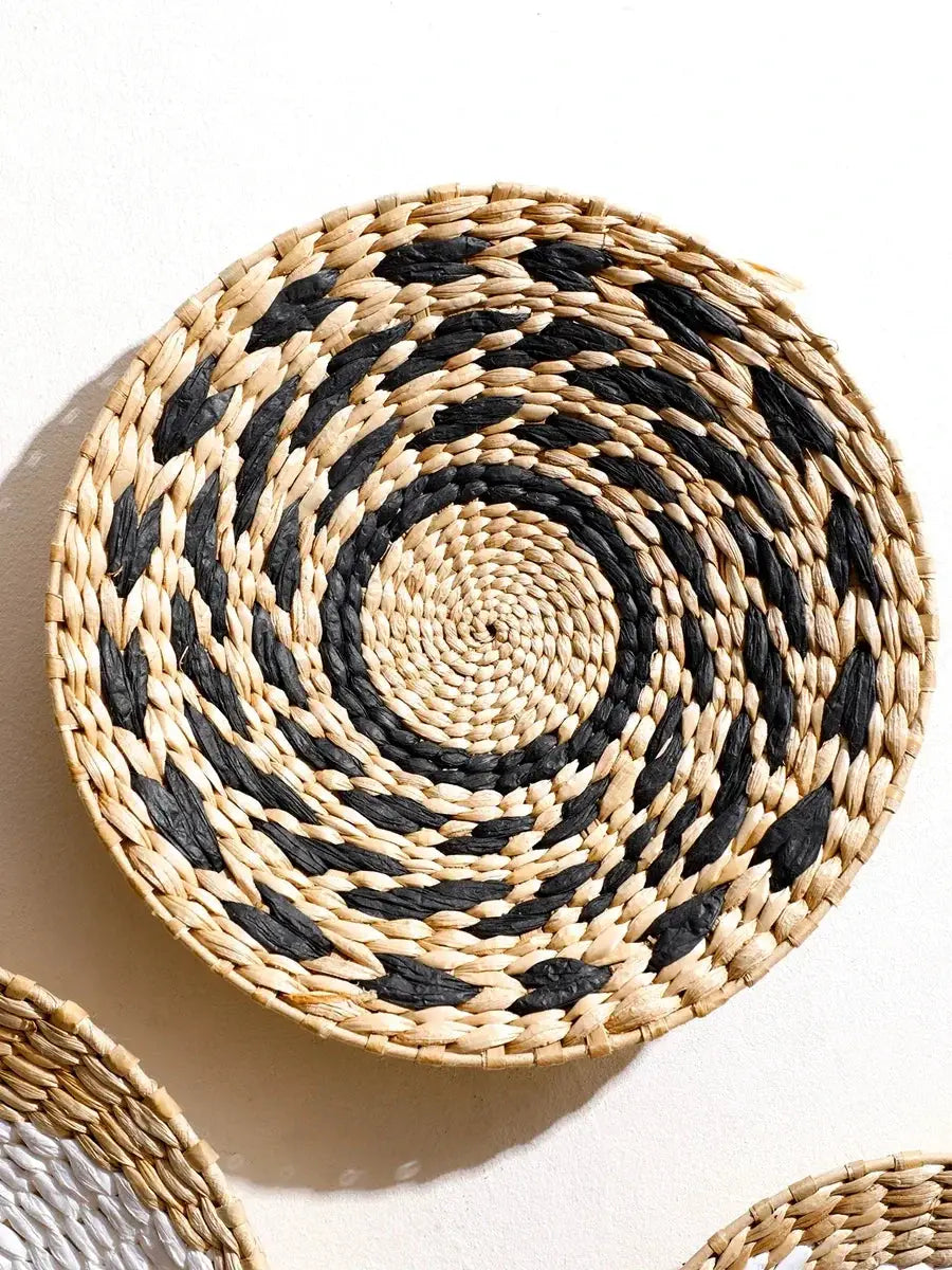 Natural Seagrass Handmade Wall Decor with Organic Texture by House Of Avana