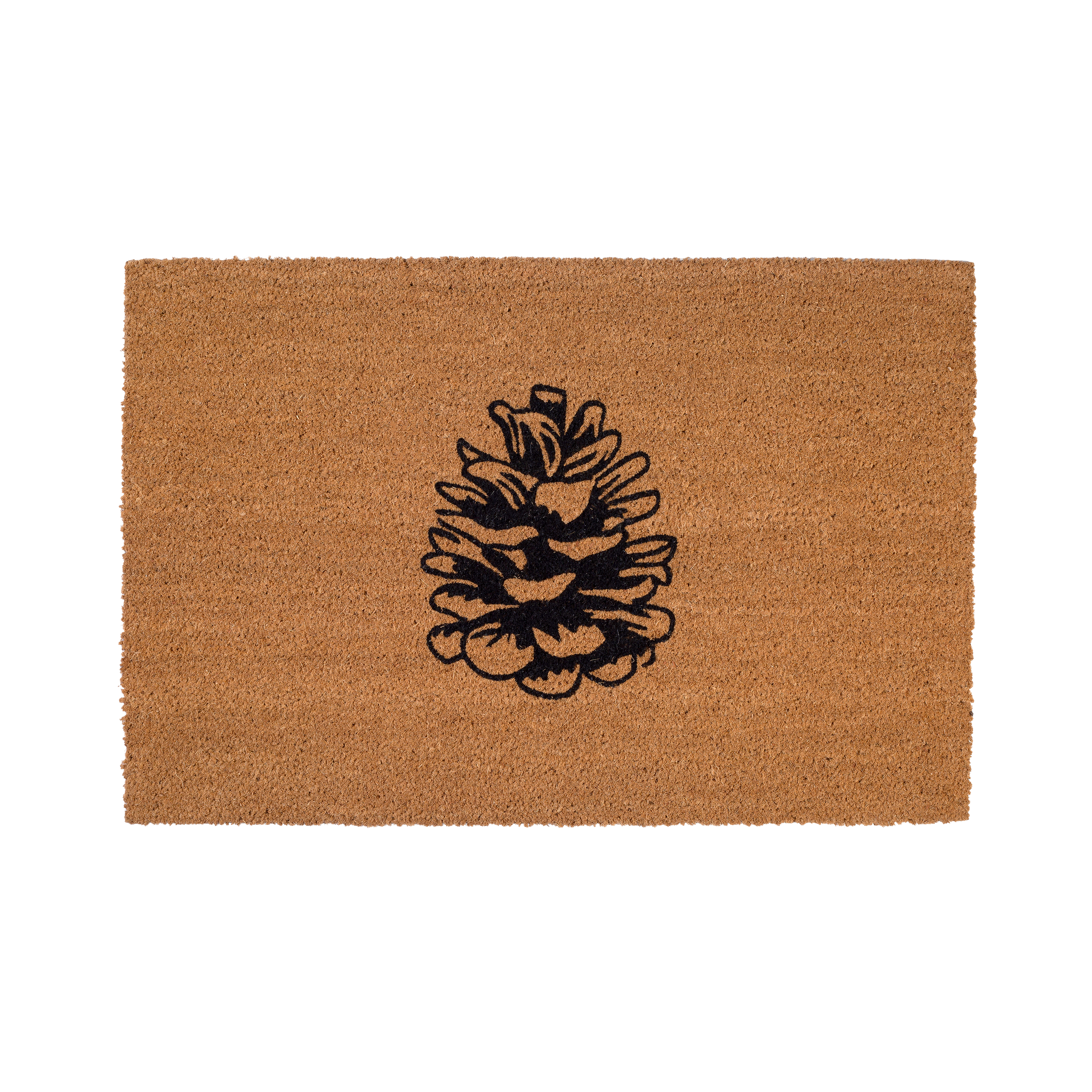 Nature Lover Pine Cone Coir Doormat by Fab Habitat