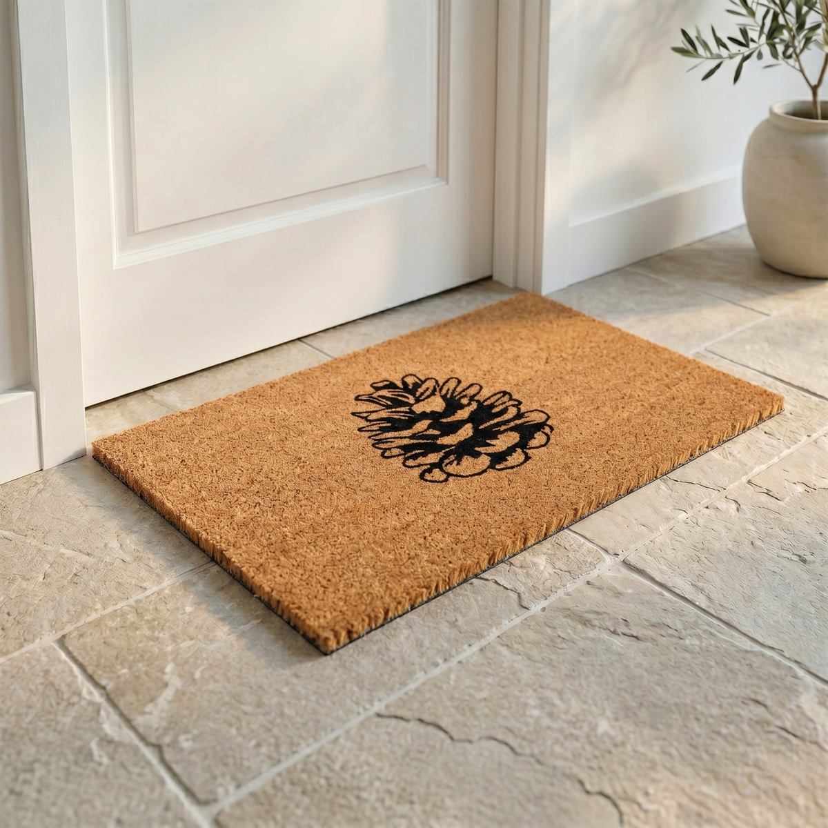 Nature Lover Pine Cone Coir Doormat, photo 7 of 16