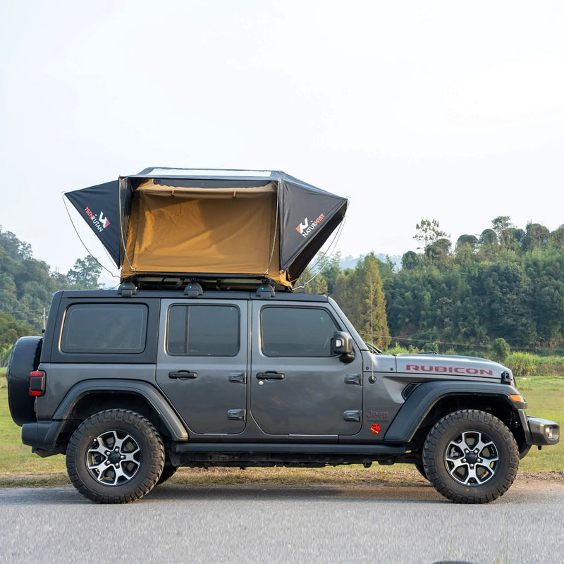 Naturnest Andromeda Khaki Soft-Shell Rooftop Tent With Large Panoramic Skylight & YKK Doors (SAK72384) by SAKSBY WHOLESALE