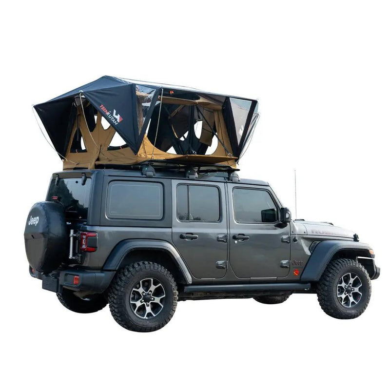 Naturnest Andromeda Khaki Soft-Shell Rooftop Tent With Large Panoramic Skylight & YKK Doors (SAK72384) by SAKSBY WHOLESALE