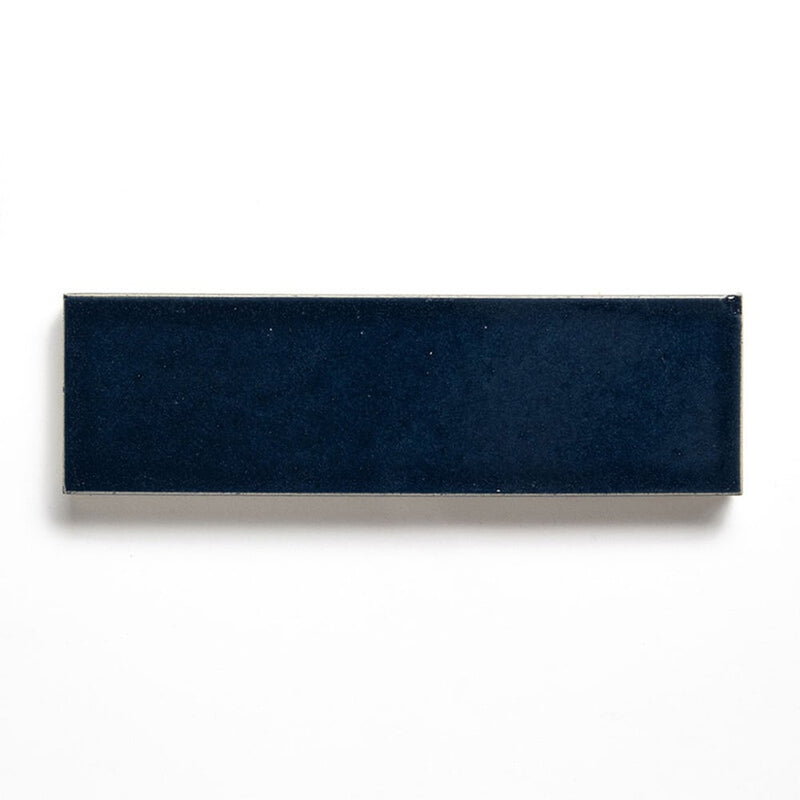Navy Leather Subway Glazed Terracotta Tiles 2 1/4x7 9/16 Thin Brick Leather 2x8 Tiles