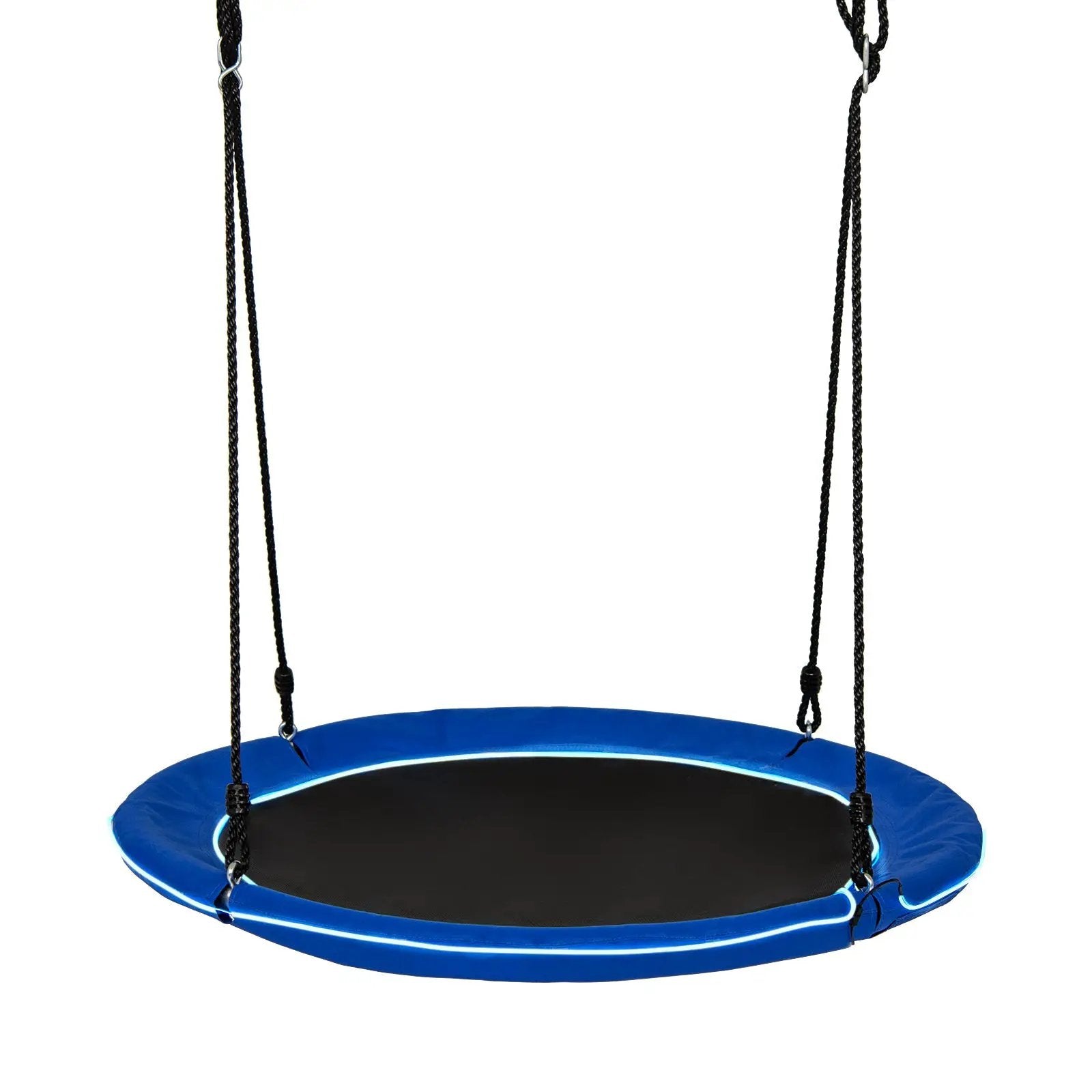 40 Inches Saucer Tree Swing Round with Lights for Kids and Adults by DirectDeals