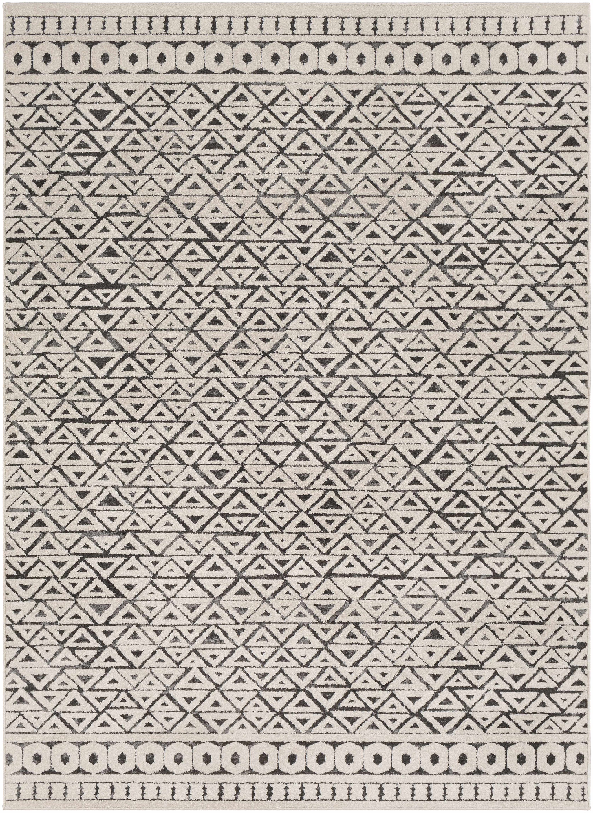 Naylor Beige/Charcoal Rug - Clearance by Boutique Rugs