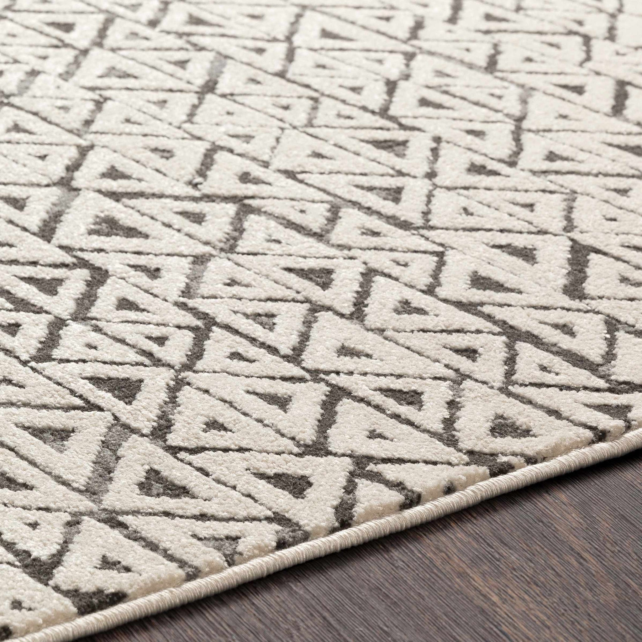 Naylor Beige/Charcoal Rug - Clearance by Boutique Rugs
