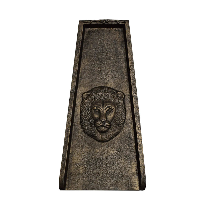 Bronze Lion 24-in Cast Aluminum Downspout Gutter Splash Block by Sharicks