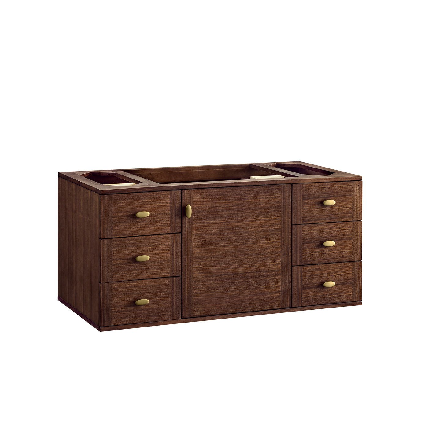 James Martin Amberly 48" Dual Mount Single Bathroom Vanity, Mid-Century Walnut, view 20