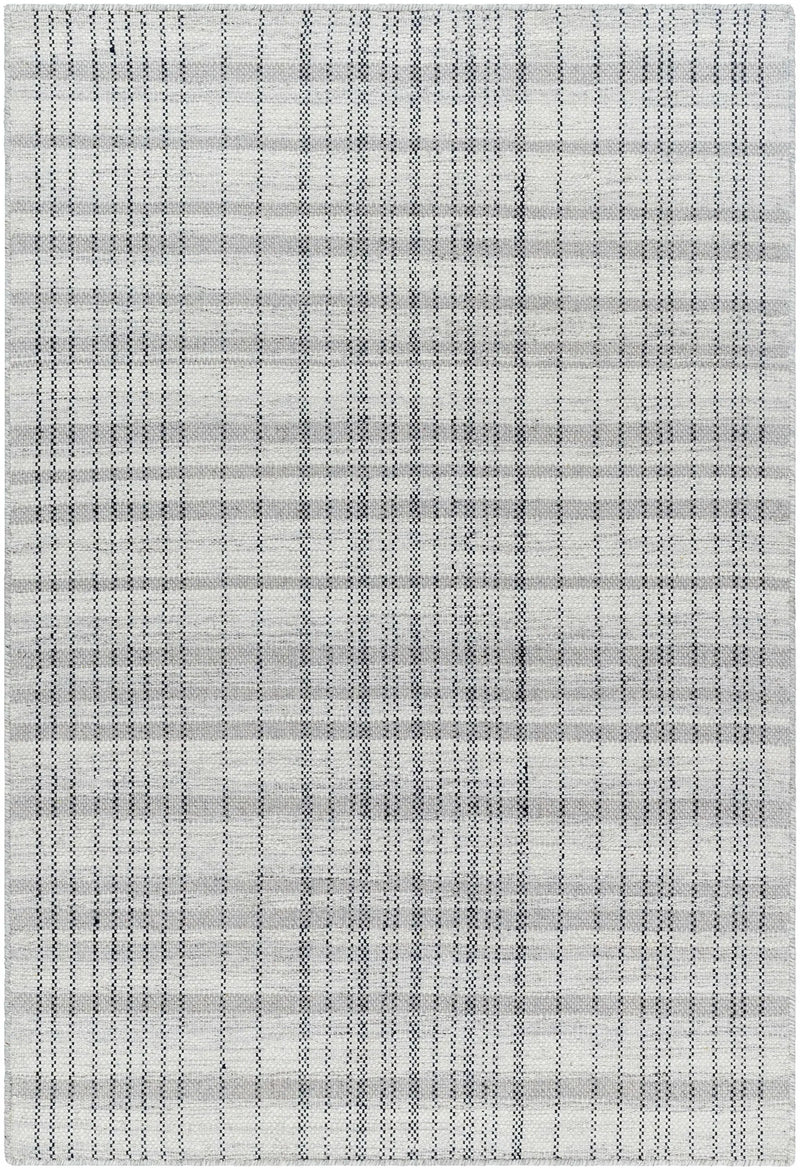 Nissa Blue Gray Checkered Area Rug - Clearance by Boutique Rugs