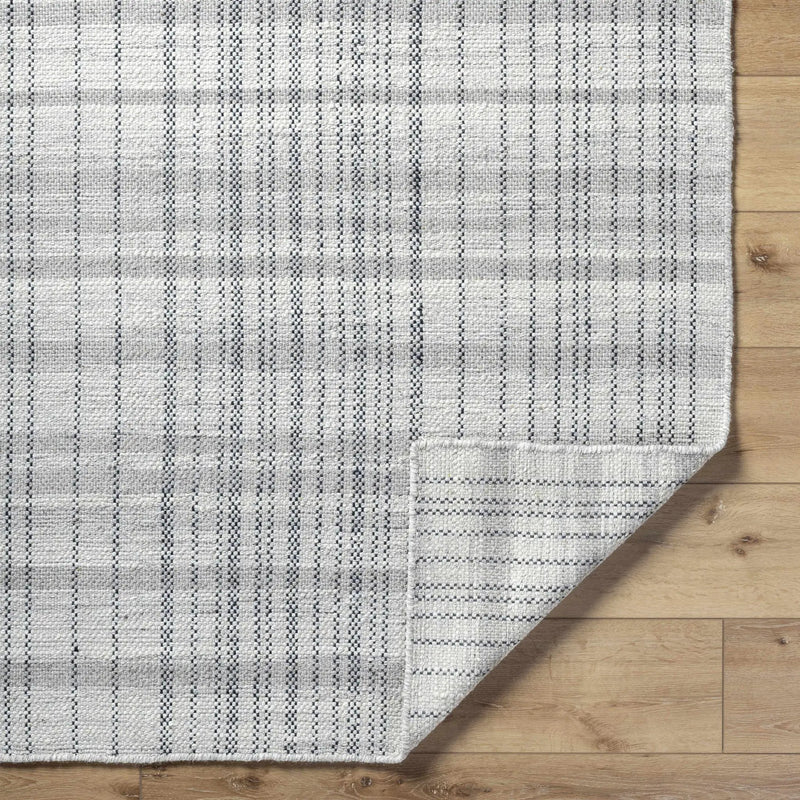 Nissa Blue Gray Checkered Area Rug - Clearance by Boutique Rugs