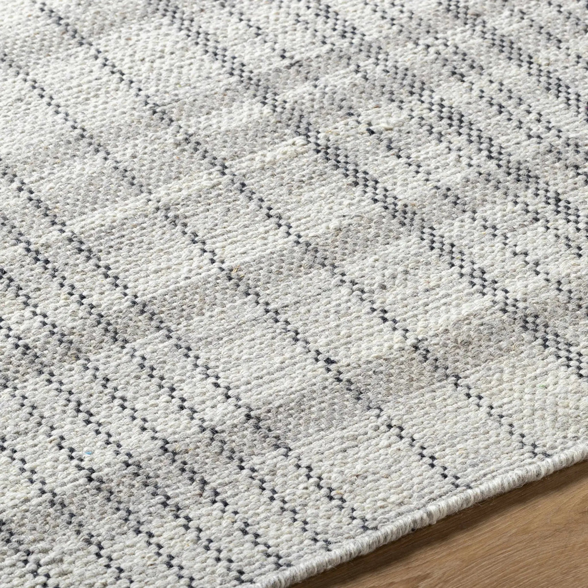 Nissa Blue Gray Checkered Area Rug - Clearance, photo 7 of 9