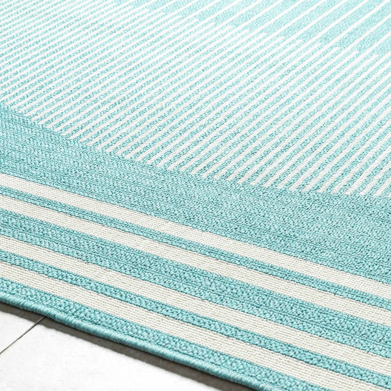 Nabil Aqua Outdoor Area Rug - Clearance by Boutique Rugs