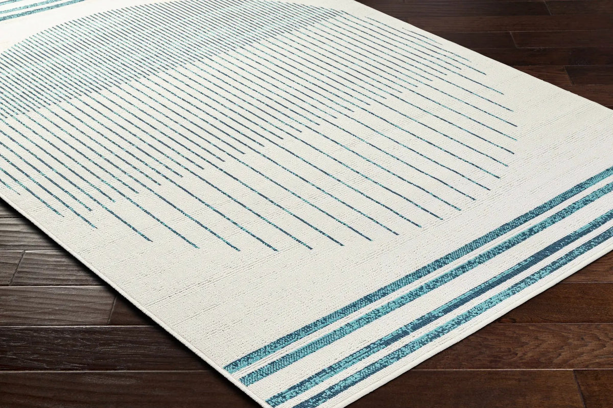 Nabil Slate Blue Outdoor Area Rug - Clearance, photo 5 of 13