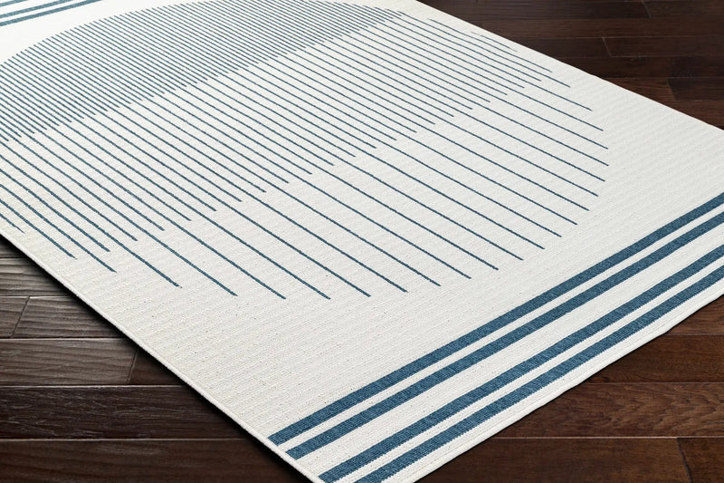 Nabil Midnight Blue Outdoor Area Rug - Clearance by Boutique Rugs
