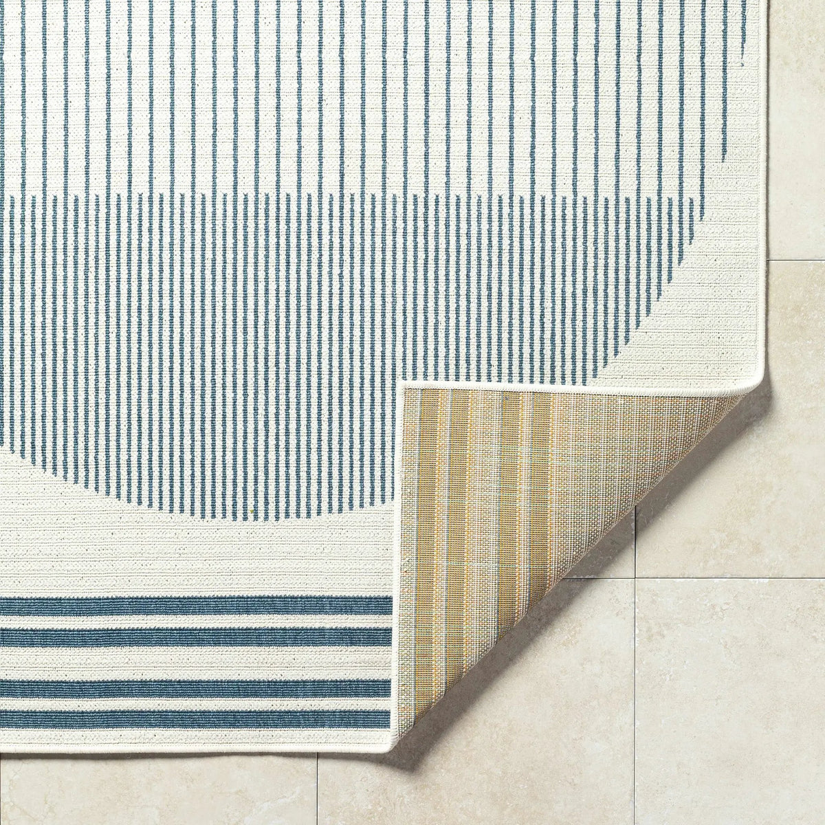 Nabil Midnight Blue Outdoor Area Rug - Clearance, photo 6 of 13
