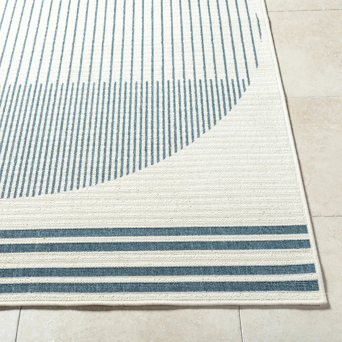 Nabil Midnight Blue Outdoor Area Rug - Clearance, photo 4 of 13