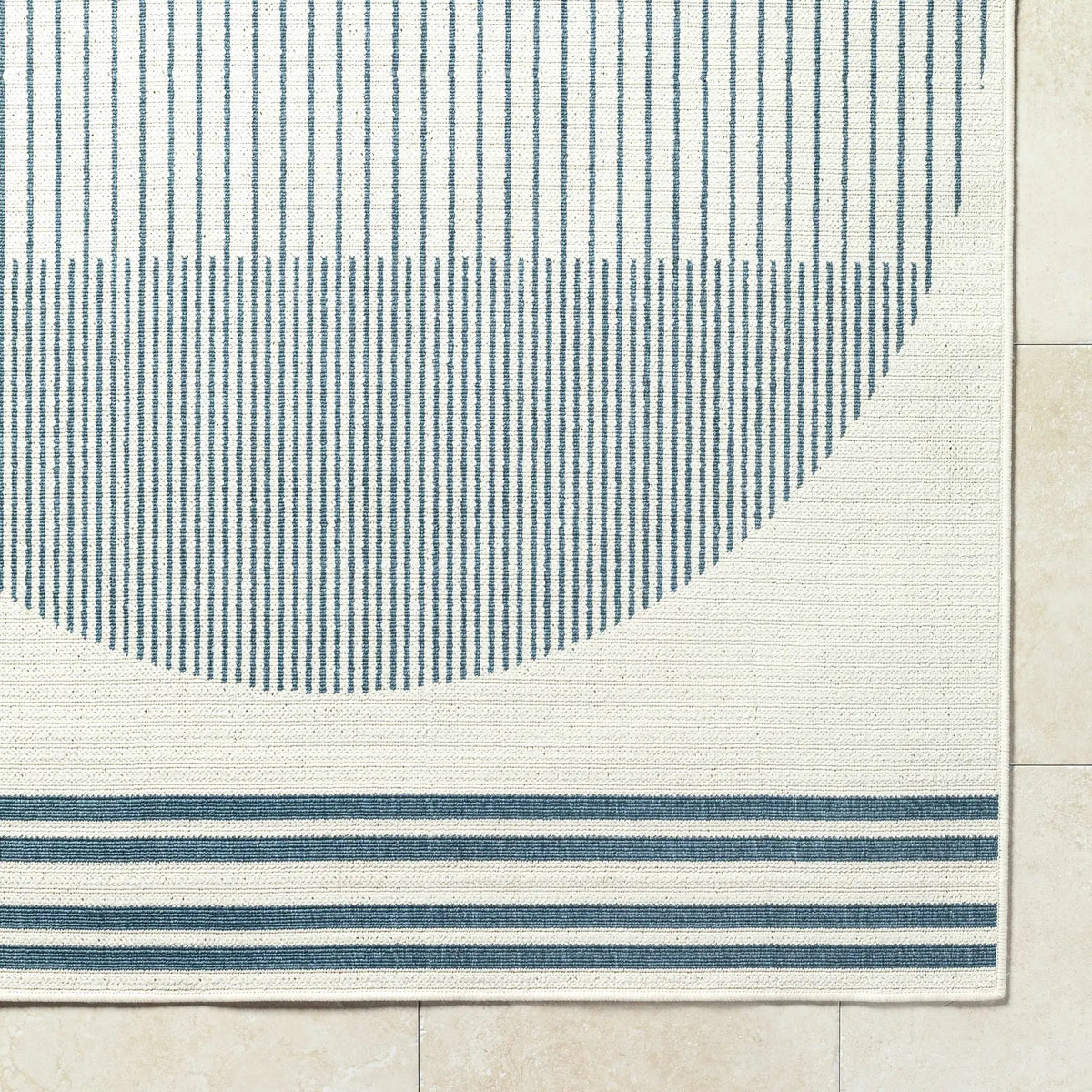 Nabil Midnight Blue Outdoor Area Rug - Clearance, photo 8 of 13