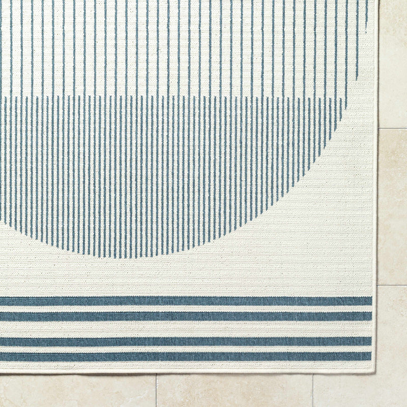 Nabil Midnight Blue Outdoor Area Rug - Clearance by Boutique Rugs