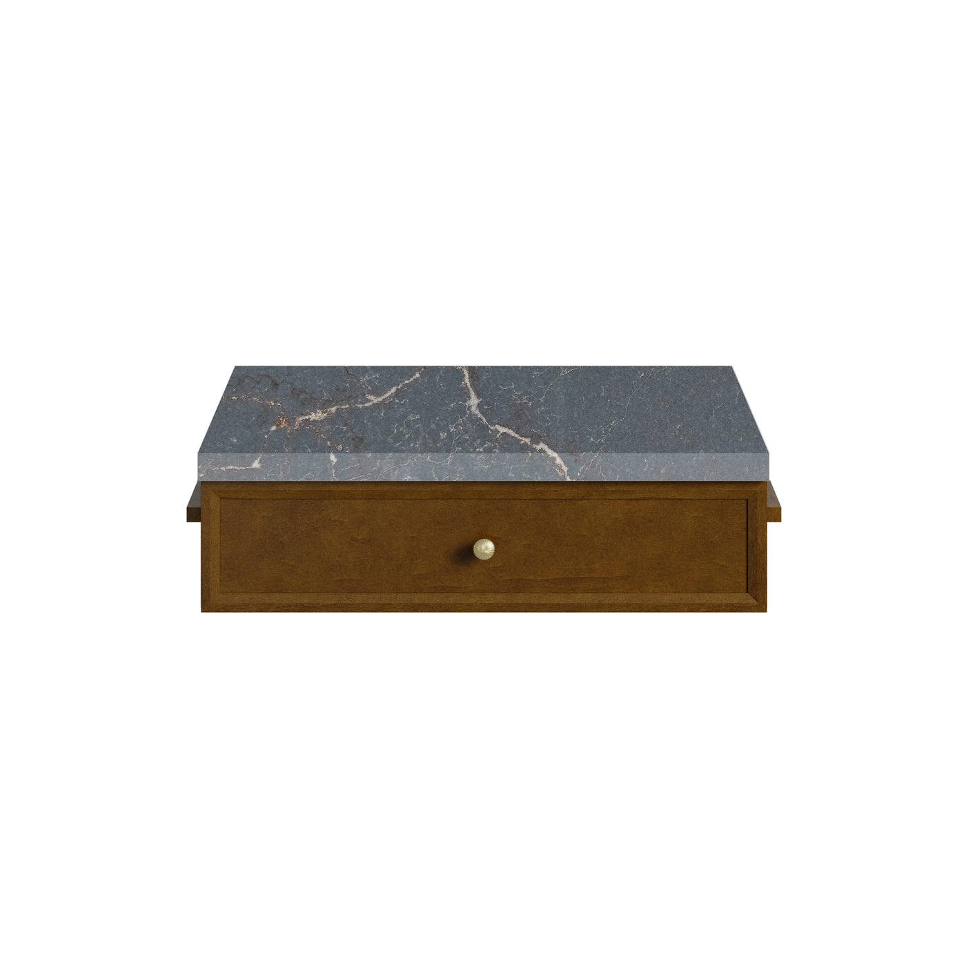 James Martin Bellshire 24" Drawer Unit, Honey Oak with Parisien Bleu countertop