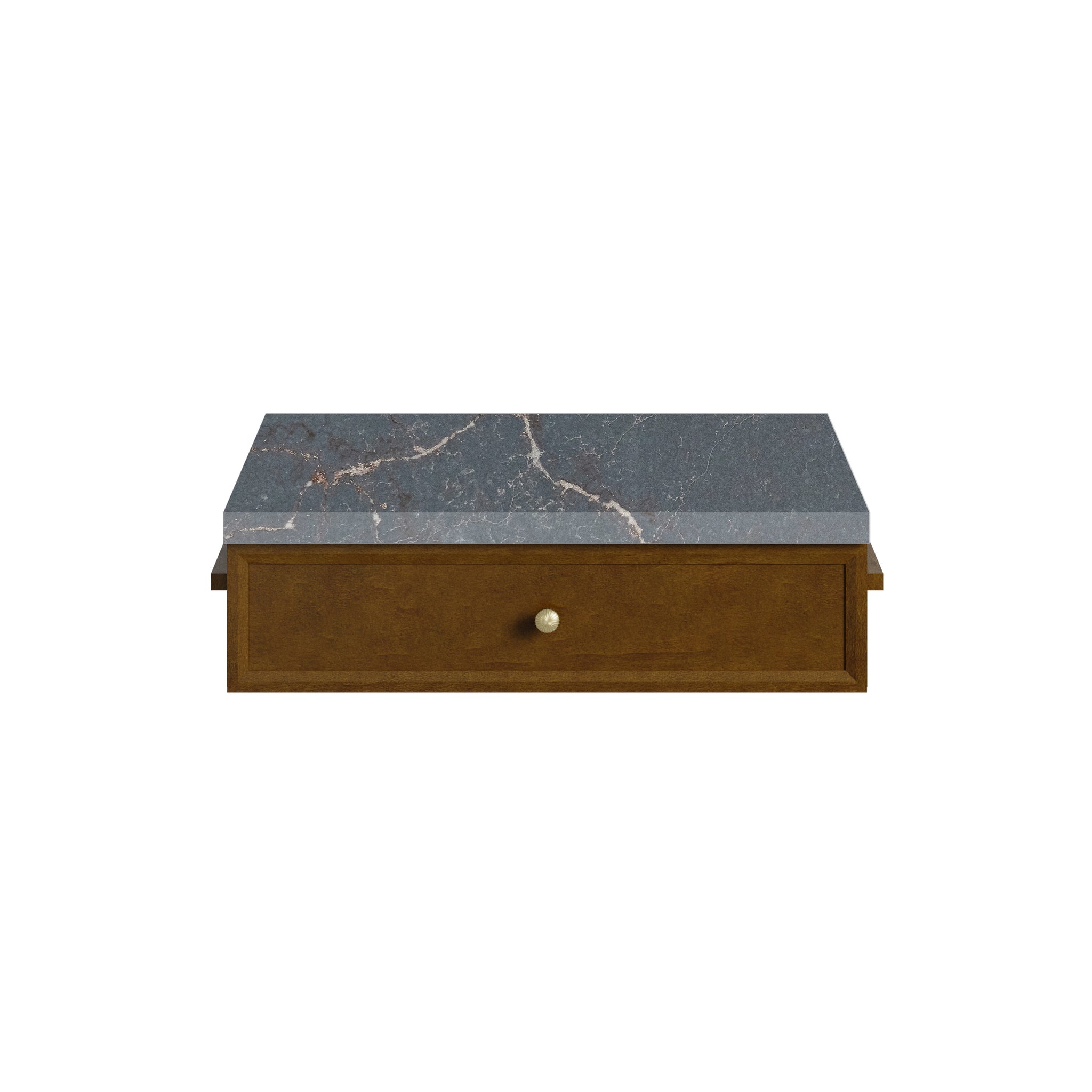 James Martin Bellshire 24" Drawer Unit, Honey Oak with Parisien Bleu countertop